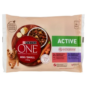 Alimento Umido Per Cani One Active Manzo E Anatra Conf.Da 4