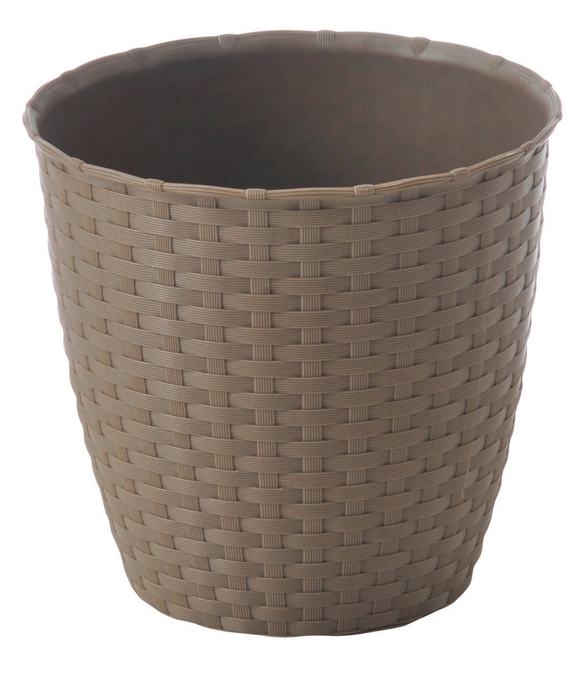 Vaso Natural Diametro 14 Cm Colore Tortora Stefanplast - Foto 1