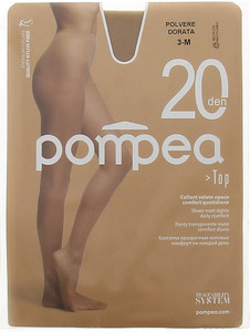 Top 20 Collant Tg 3 Polvere Dorata 20 Denari Pompea - Foto 1