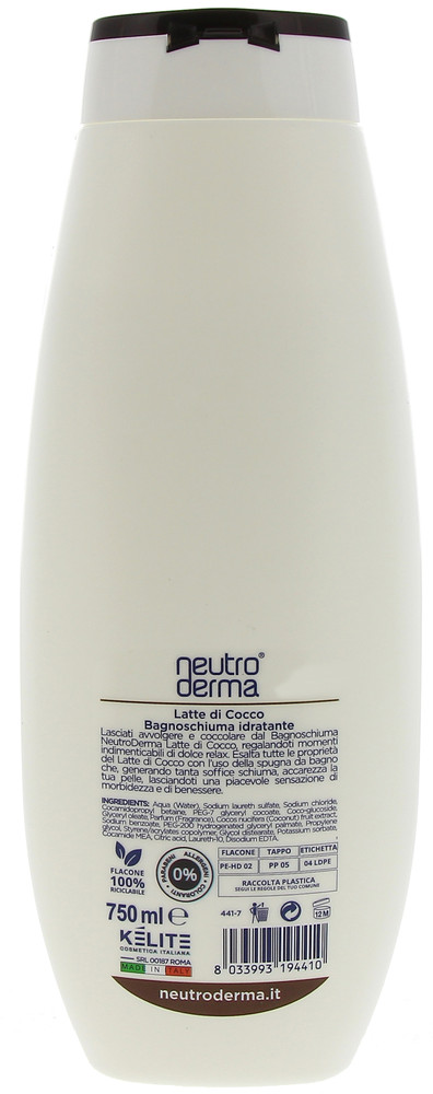 Bagno Latte Di Cocco Neutroderma - Foto 2