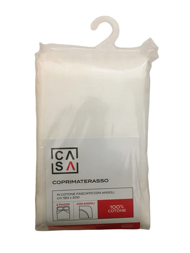 Coprimaterasso Fasciato Con Angoli 2 Piazze Cm180x200 Casa - Foto 1