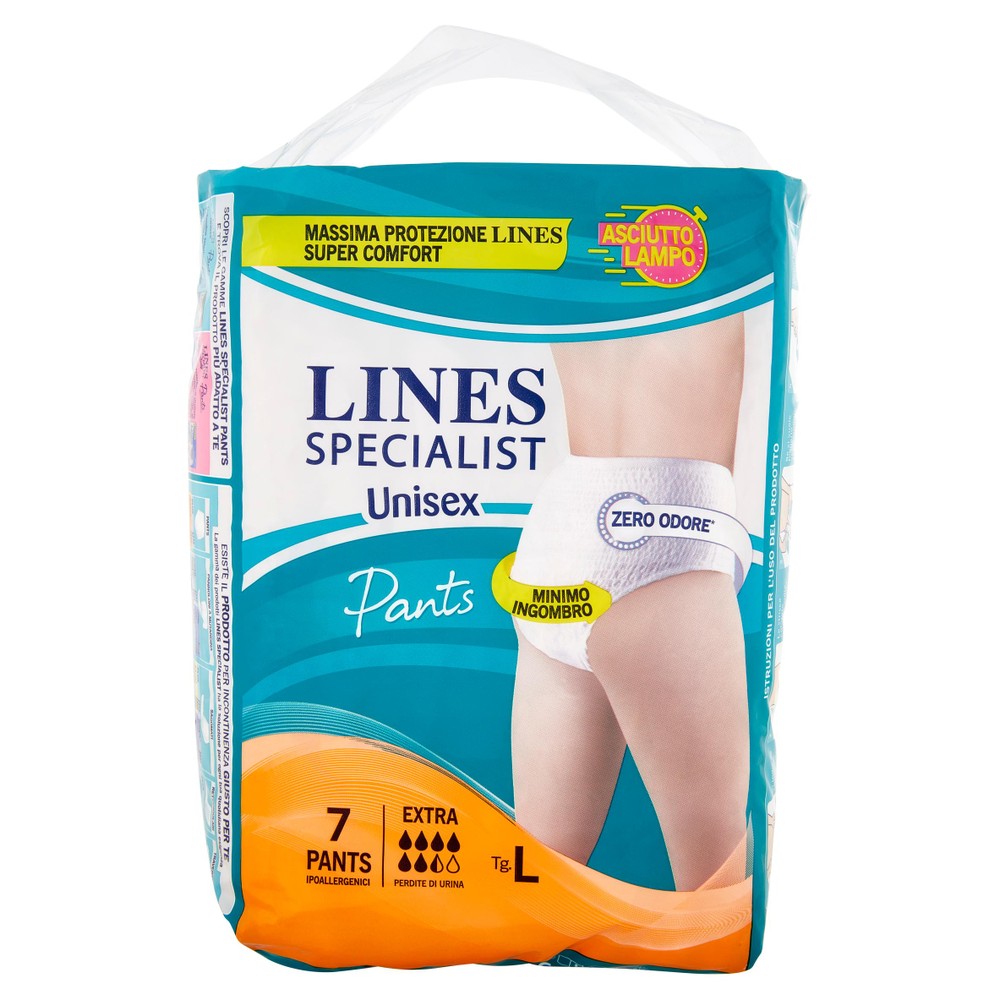 Pants Extra Unisex Per Incontinenza Taglia L Lines Specialist