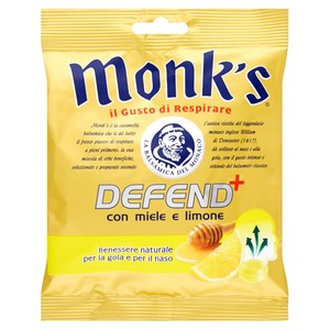 Caramelle Monk's Defend Miele Limone
