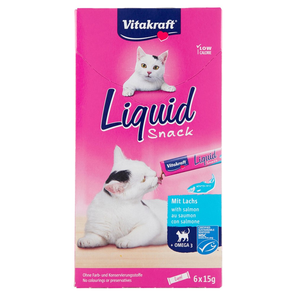 Cat Liquid-Snack Con Omega 3 Vitakraft - Foto 1