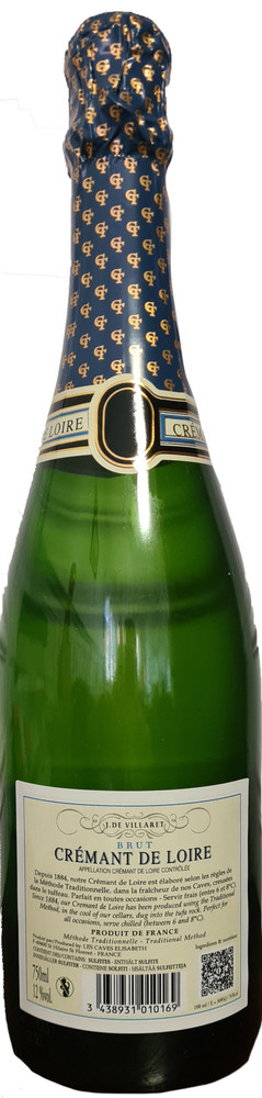 Blanc Brut Cremant De Loire J.De Villaret - Foto 2