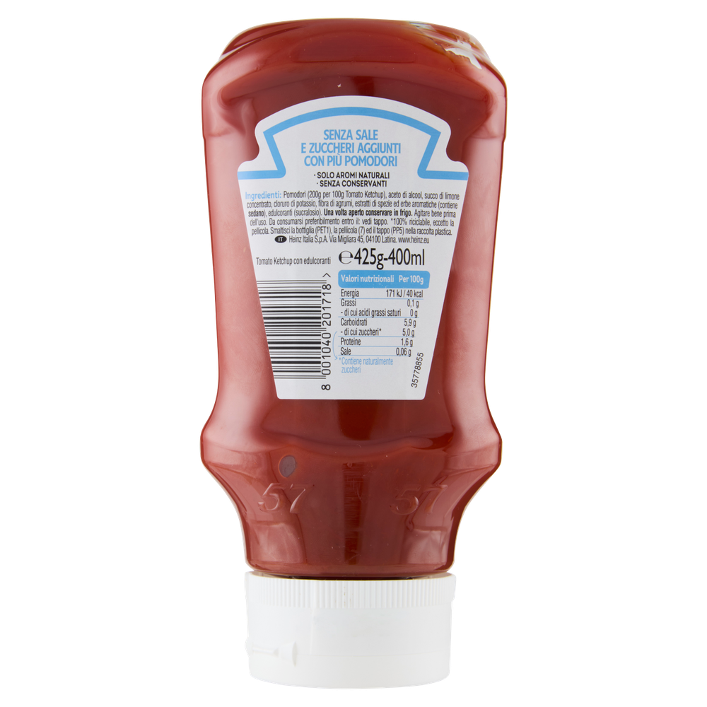 Ketchup Zero Sale E Zuccheri Aggiunti Heinz - Foto 3