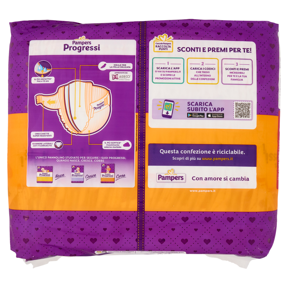 34 Pannolini Progressi Taglia XL Pampers - Foto 3