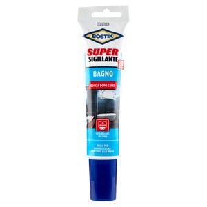 Super Sigillante Bagno 100% Puro Silicone Bianco Tubo 150ml Bostik - Foto 1