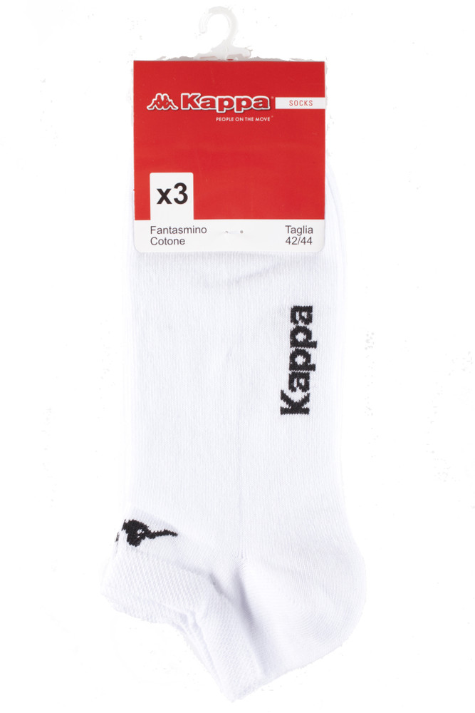 Calze Sneaker Uomo 42/44 Bianco Conf Da 3 Kappa - Foto 1