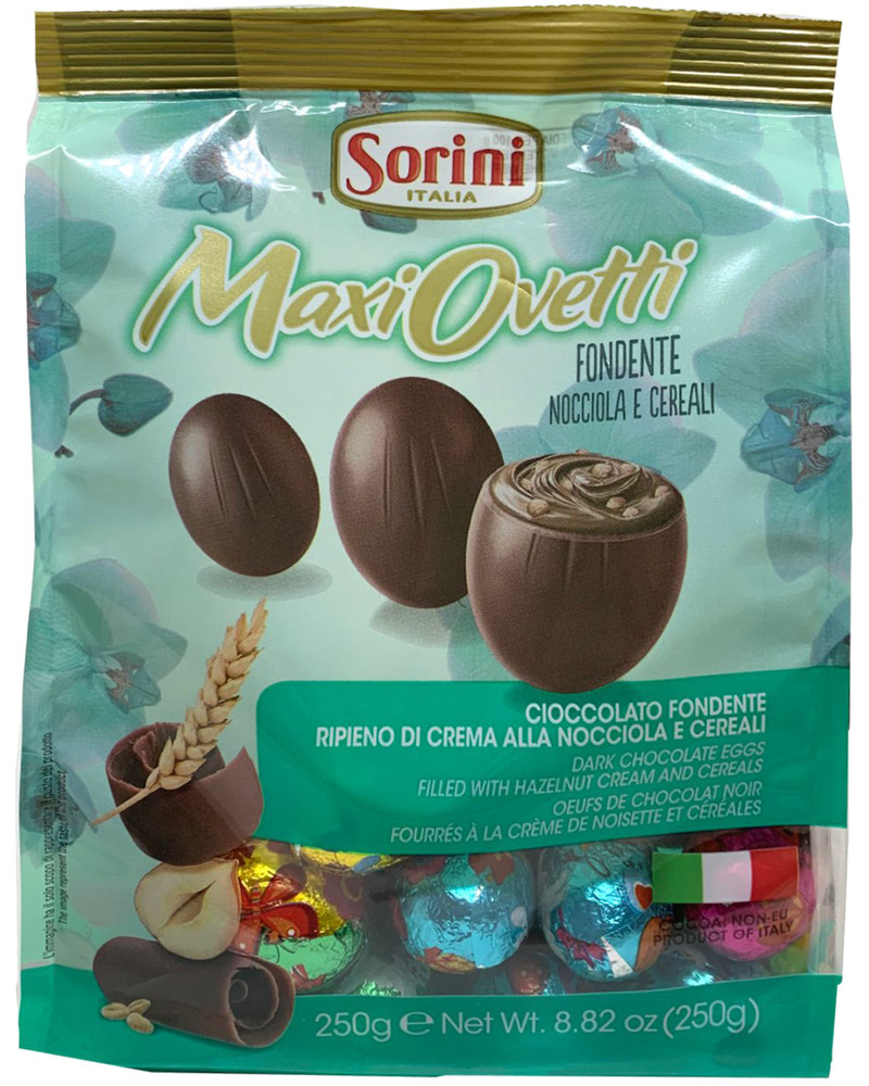 1 KG OVETTI INCARTO PASQUA CIOCCOLATO LATTE CREMA LATTE CEREALI