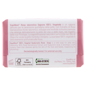 Sapone Vegetale Rosa Ialuronico Equilibra - Foto 3