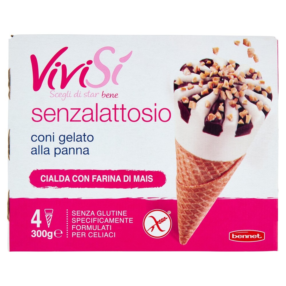 4 Coni Panna Senza Glutine Bennet Vivisi' - Foto 1