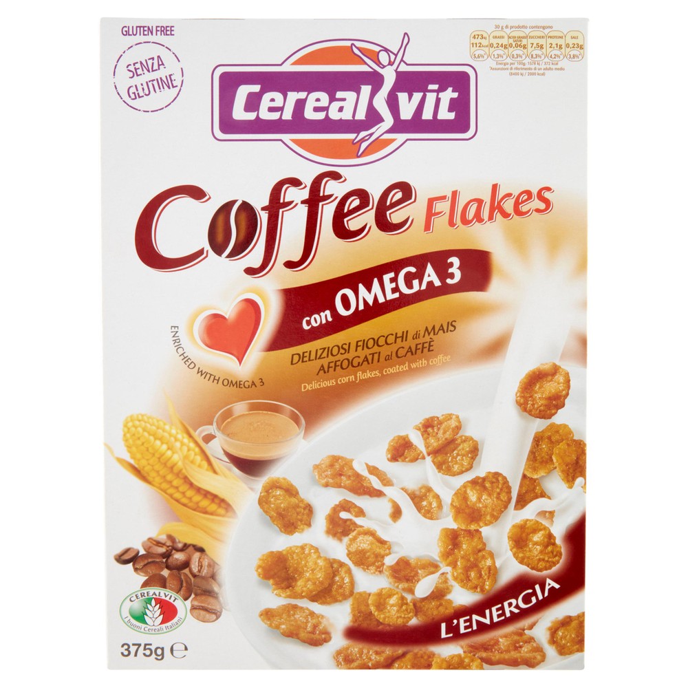 Cereali Coffee Flakes Al Caffè Senza Glutine Con Omega3 Cerealvit - Foto 1