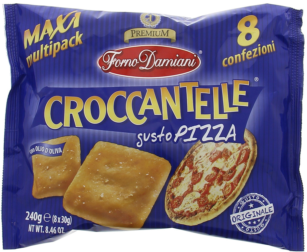 Snack Croccantelle Al Gusto Pizza 8x30g Forno Damiani - Foto 1