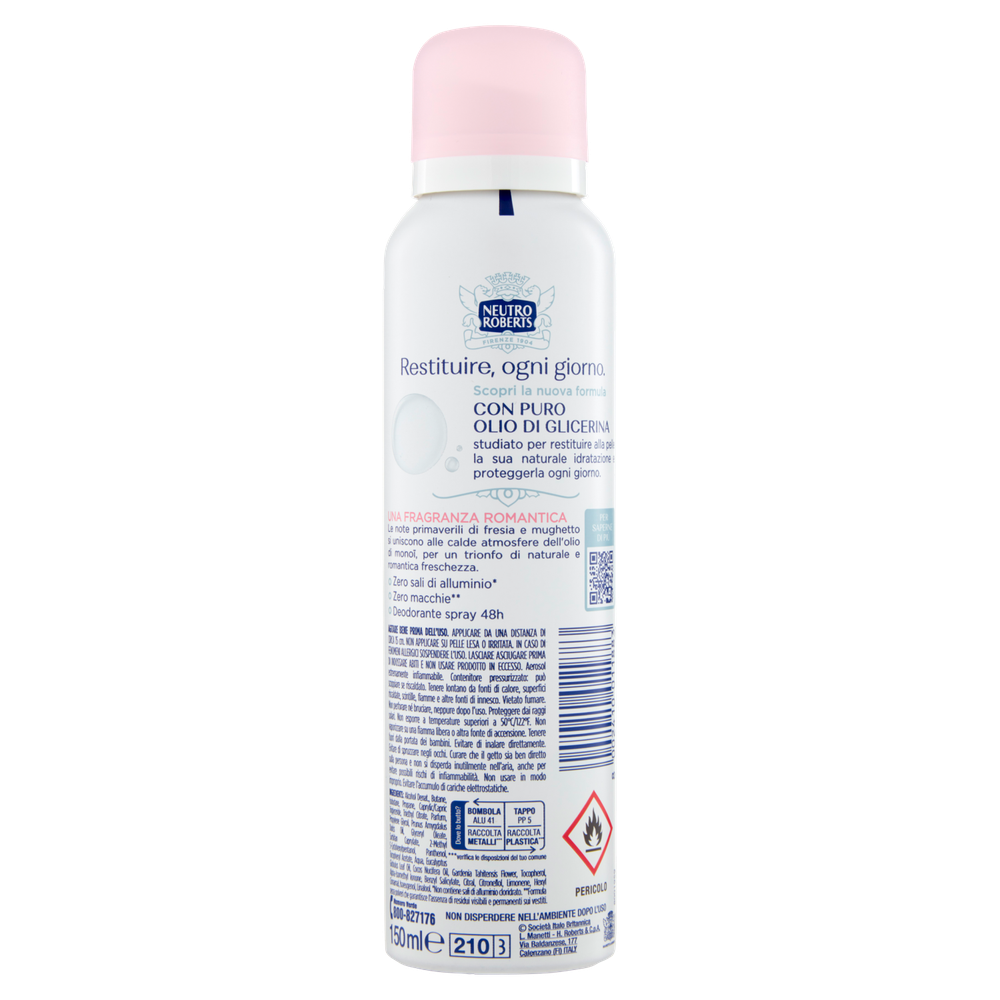 Deodorante Spray Fresco Rosa Neutro Roberts - Foto 3