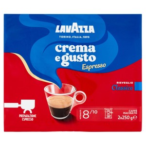 Caffe' Crema E Gusto Espresso Macinato 2x250g Lavazza - Foto 1