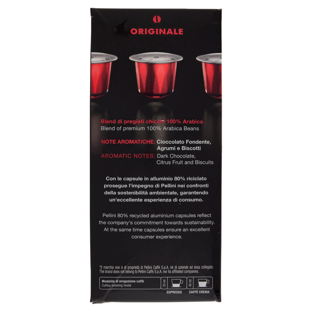 Caffe' Top Miscela 100% Arabica Capsule Per Nespresso Pellini,Conf.30 - Foto 2