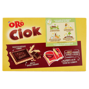 Biscotto Oro Ciok Con Tavoletta Di Cioccolato Fondente 8x25g Oro Saiwa - Foto 3