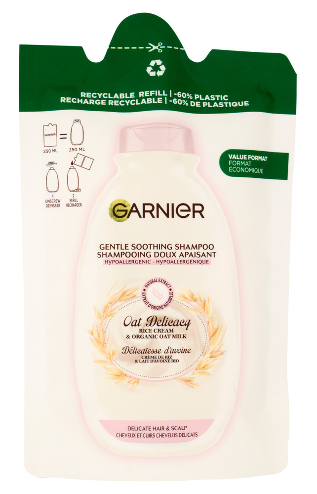 Ricarica Shampoo Delicatezza Avena Ultra Dolce Garnier - Foto 1