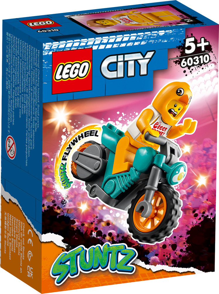 Stunt Bike Della Gallina Lego City + 5
