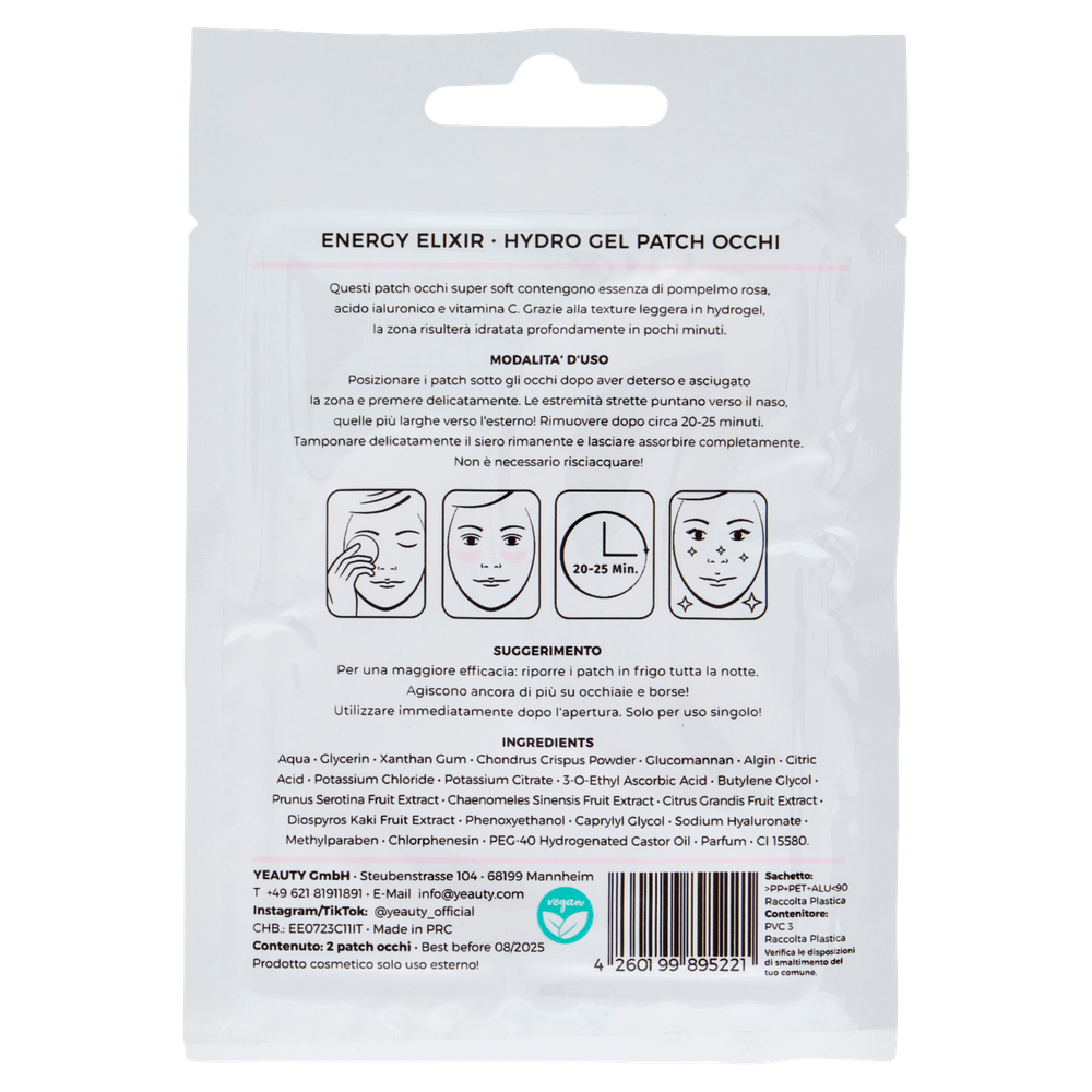 Patch Occhi Energizzanti Rosa - Foto 3