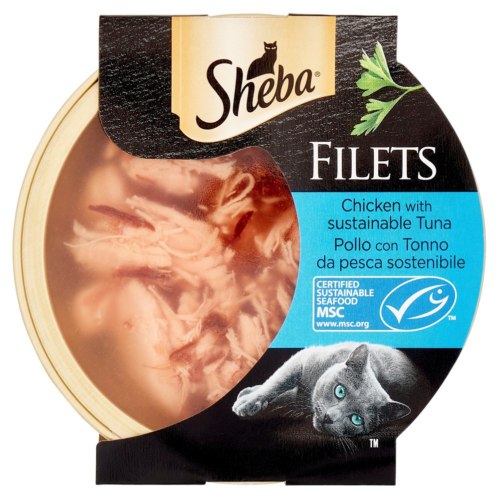 Sheba Filets Cibo Umido Per Gatti Adulti, Pollo E Tonno - Foto 1