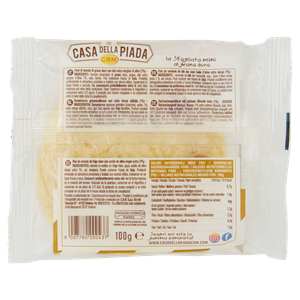 4 Mini Piadine Alla Semola Di Grano Duro Casa Della Piada - Foto 3