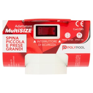Adattatore Multisize 3 Prese 10/16a Spina 10a Polypool - Foto 1