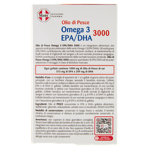 Omega3 Epa/Dha 3000 Matt Divisione Pharma 60 Gellule - Foto 3
