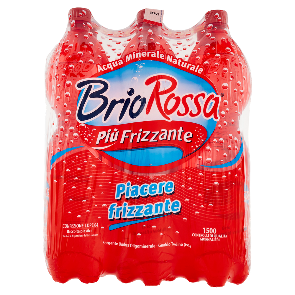 Acqua Frizzante Brio Rossa 6 X L 1,5 - Foto 3