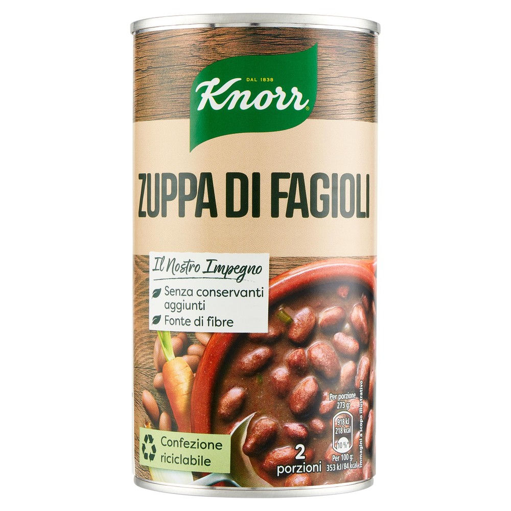 Zuppa Di Fagioli Senza Conservanti Knorr - Foto 1