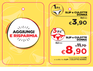 Slip Donna XXL Bianco Delinea