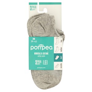 Minicalze Donna Tg.39/42 Grigio Melange Conf Da 3 Pompea - Foto 1