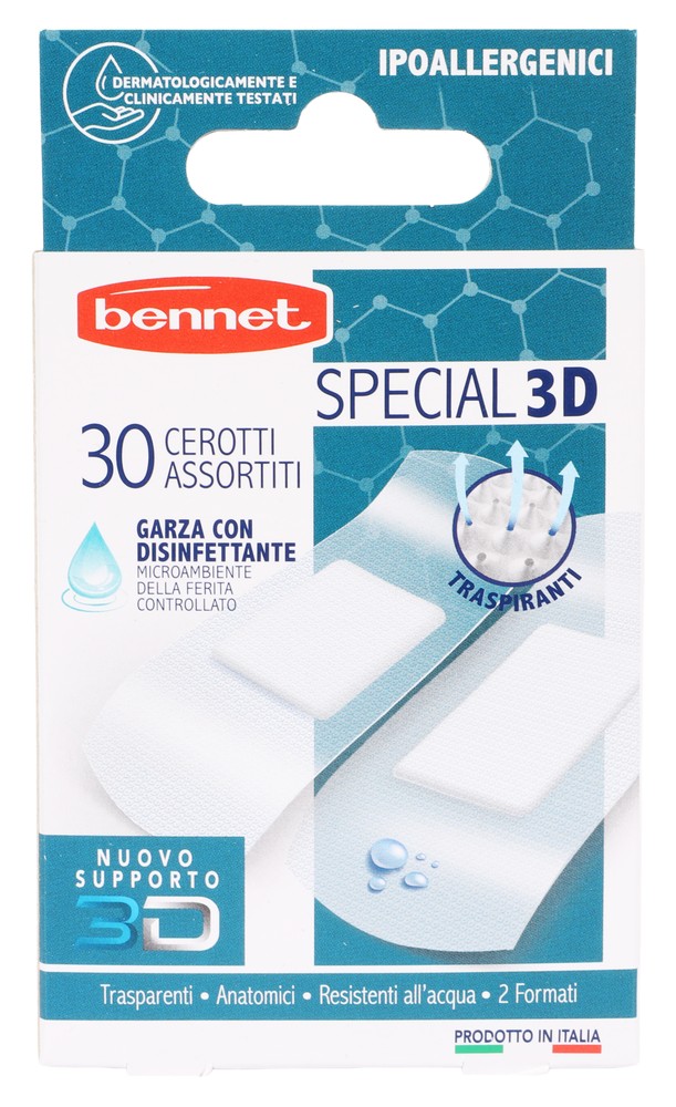 Cerotti Assortiti Special3d Trasparenti Garza Antisettica Bennet Pz30 - Foto 1