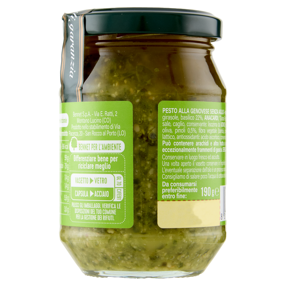 Pesto Senza Aglio Bennet