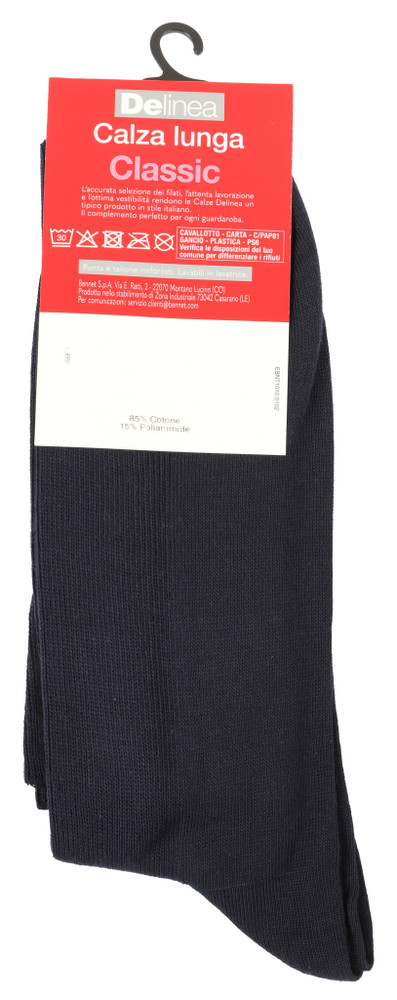 Calze Lunghe Uomo 39/41 Blu Costina 1:1 Delinea - Foto 2