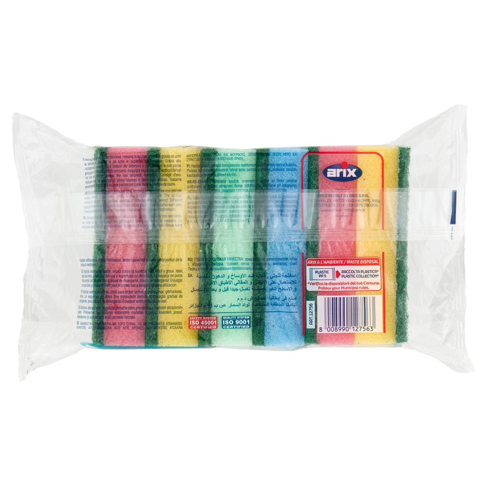Spugne Abrasive Colorate Arix Conf. Da 6 - Foto 3