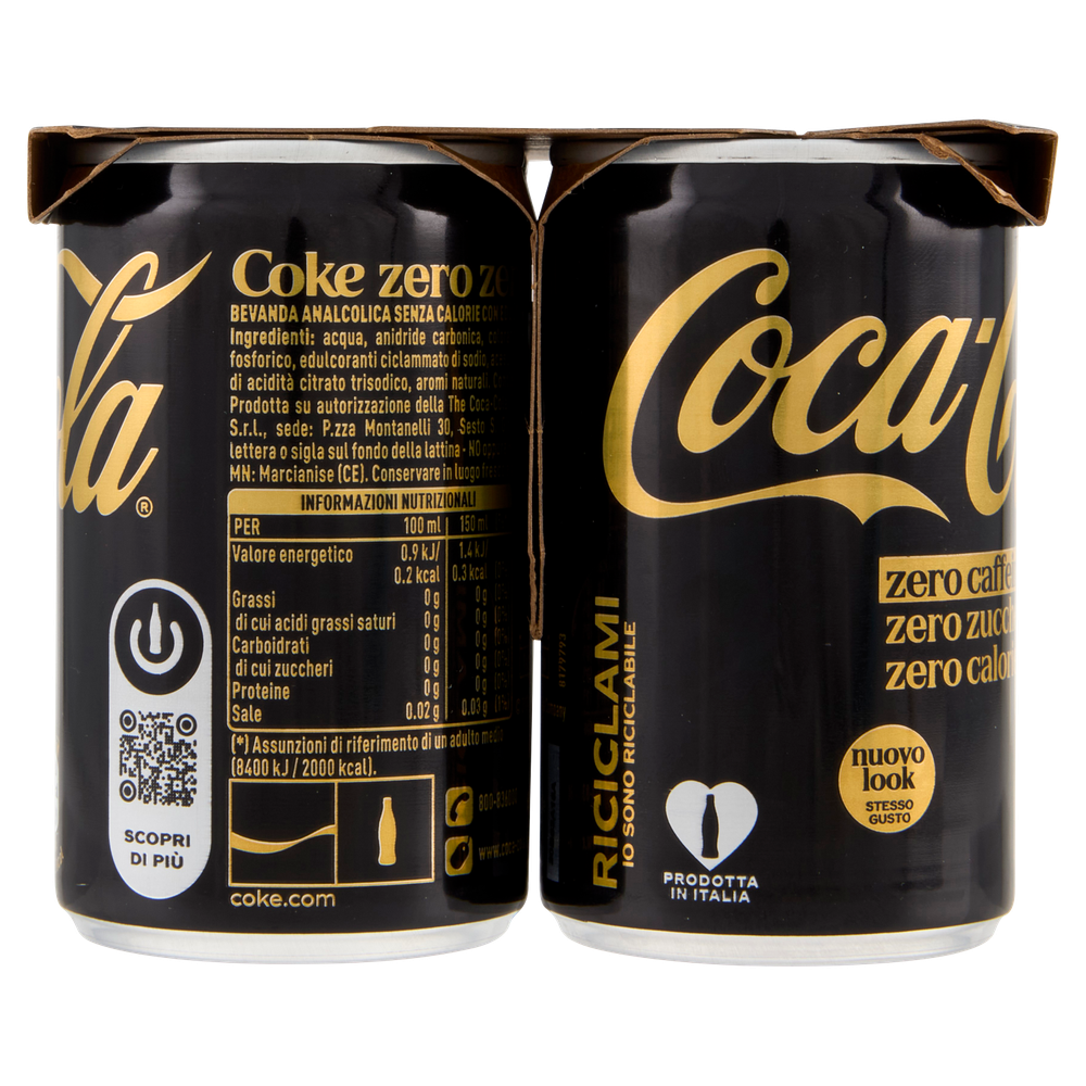 Coca-Cola Zero Caffeine Free Minican 6 X 150ml - Foto 2