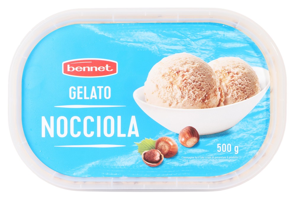 Vaschetta Gelato Nocciola Bennet 500gr - Foto 1