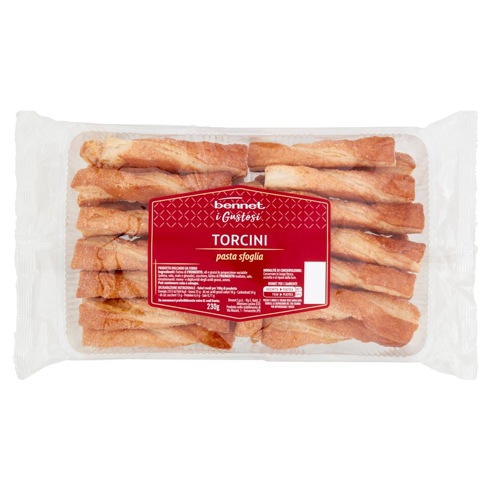 Biscotti Torcini Sfogliatine I Gustosi 6x40g Bennet - Foto 1