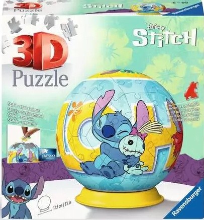Puzzle 3d Puzzleball Stitch Ravensburger - Foto 1