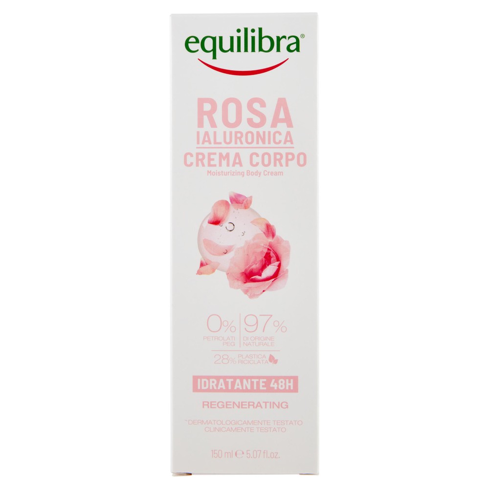 Crema Corpo Idratante Rosa Equilibra - Foto 1