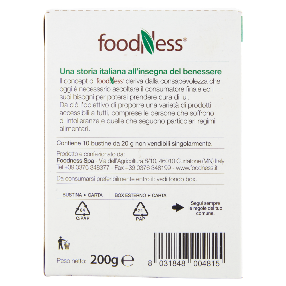 Caffè Solubile Al Ginseng Senza Zucchero Bustine 10x20g Foodness - Foto 3