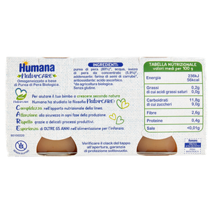 Omogeneizzato Di Pera Bio Humana 2x100 G. - Foto 3