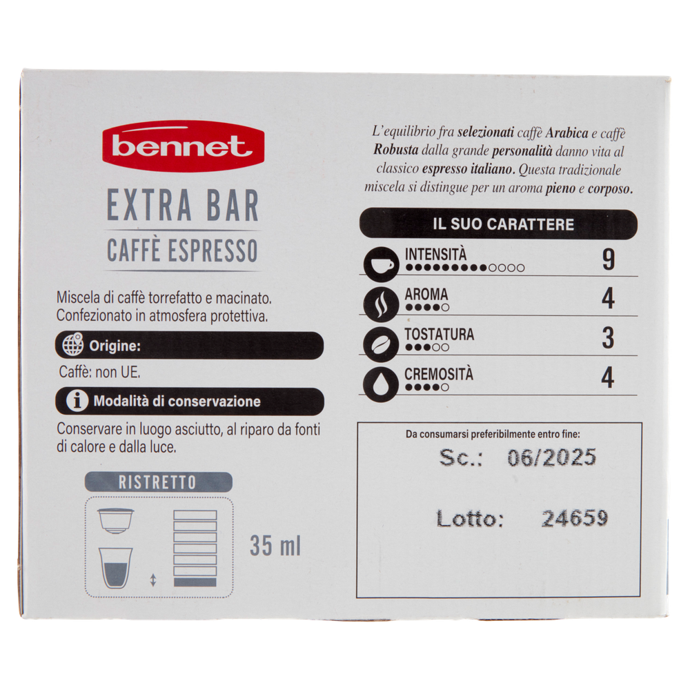 Caffè Espresso Extra Bar Capsule Compatibili Con Nescafè 50pz Bennet - Foto 3