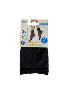 Calzini Velati Donna Tg Unica Nero 40 Denari Conf Da 2 Golden Lady - Foto 1