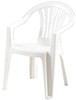 Poltrona Monoblocco Maui Bianco In Resina Prodotto In Italia