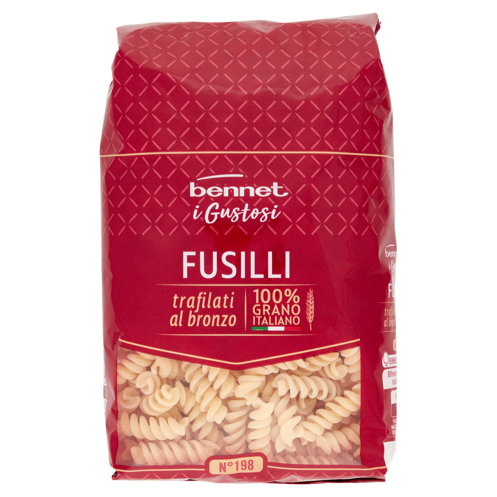 Pasta Fusilli N.198 Trafilati Al Bronzo Di Grano Duro Bennet I Gustosi - Foto 1
