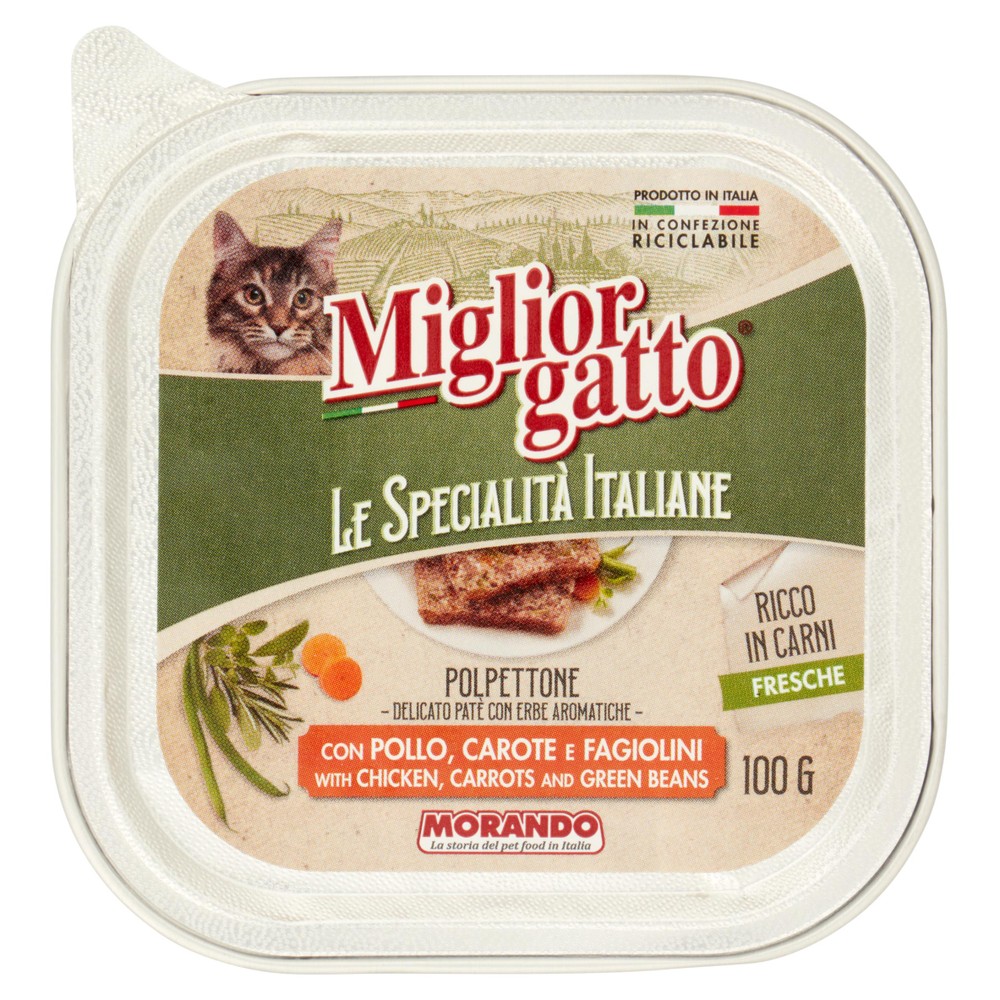 Pate' Per Gatto Specialita'italiane Pollo E Verdure Miglior Cane - Foto 1