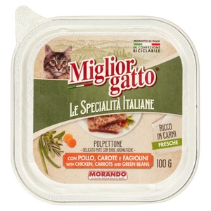 Pate' Per Gatto Specialita'italiane Pollo E Verdure Miglior Cane - Foto 1